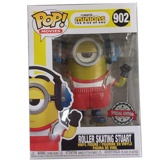 Set figura POP & Tee Minions Roller Skating Stuart Metallic Exclusive XL