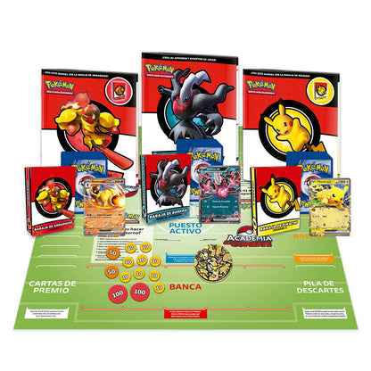 Juego cartas coleccionables Academia de Combate Academy Pokemon EspaÃ±ol
