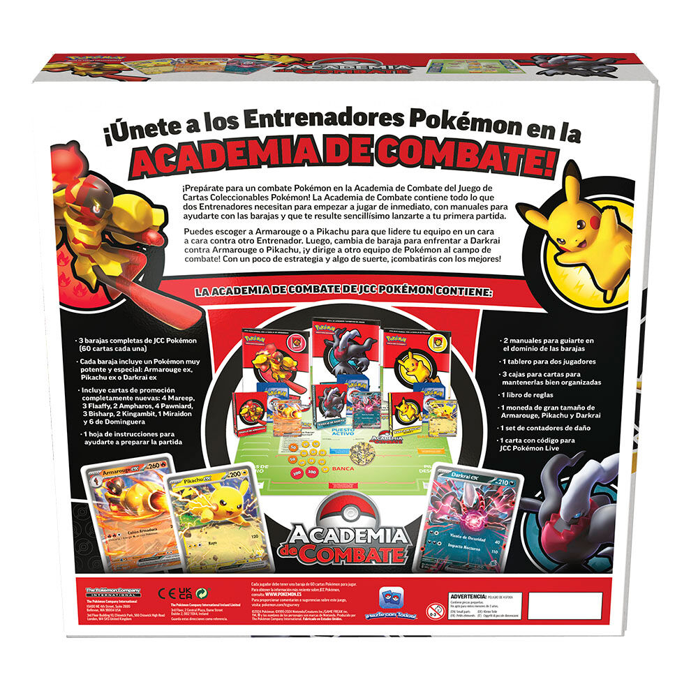 Juego cartas coleccionables Academia de Combate Academy Pokemon EspaÃ±ol