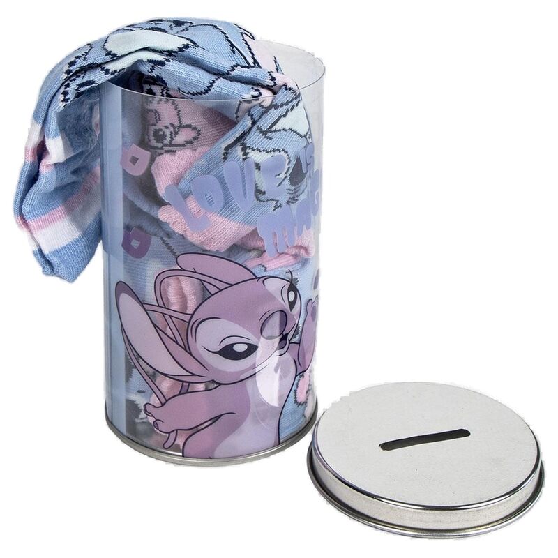 Hucha 4 pares calcetines Stitch Disney