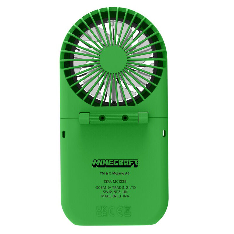 Mini Ventilador plegable portatil 3D Minecraft
