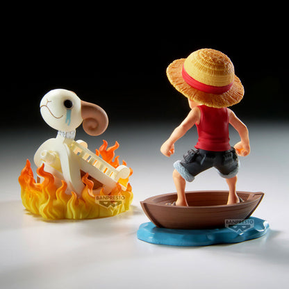 Figura Luffy & Going Merry Log Stories One Piece 8cm