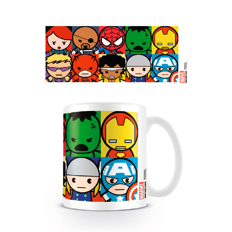 Taza Personajes Kawaii Marvel 315ml