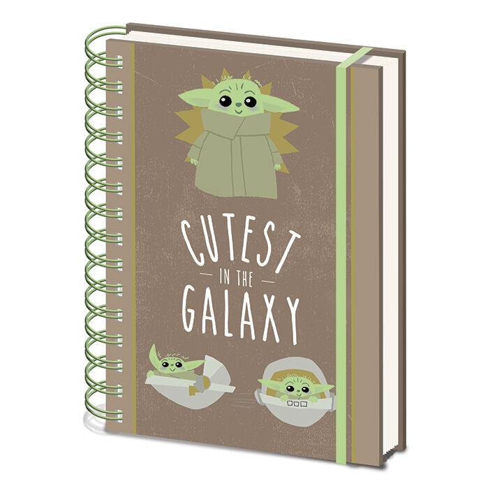 Cuaderno A5 Cutest in the Galaxy Mandalorian Star Wars