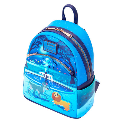Mochila 70th Anniversary La Dama y el Vagabundo Disney Loungefly 26cm