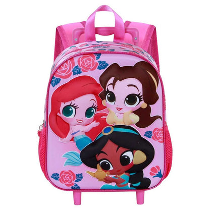 Trolley 3D Flowers Princesas Disney 34cm