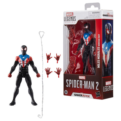 Figura Miles Morales Boricua Suit Spider-Man 2 Marvel Legends 15cm