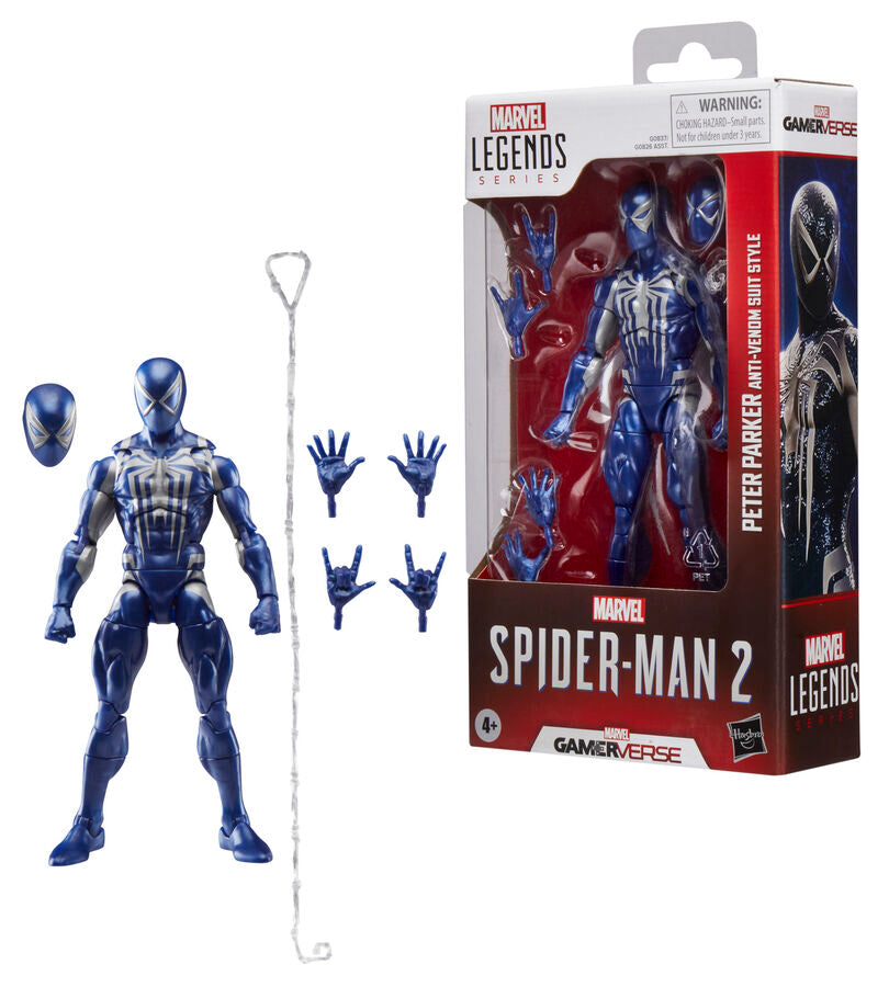Figura Peter Parker Anti-Venom Suit Style Spider-Man 2 Marvel Legends 15cm