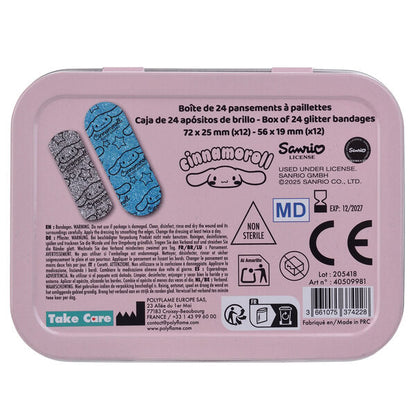 Caja Metal Tiritas Cinnamoroll Hello Kitty