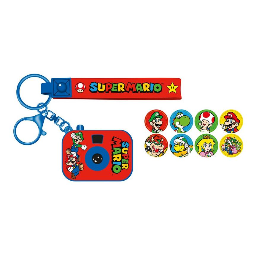 Llavero Proyector + 8 imagenes Super Mario Bros