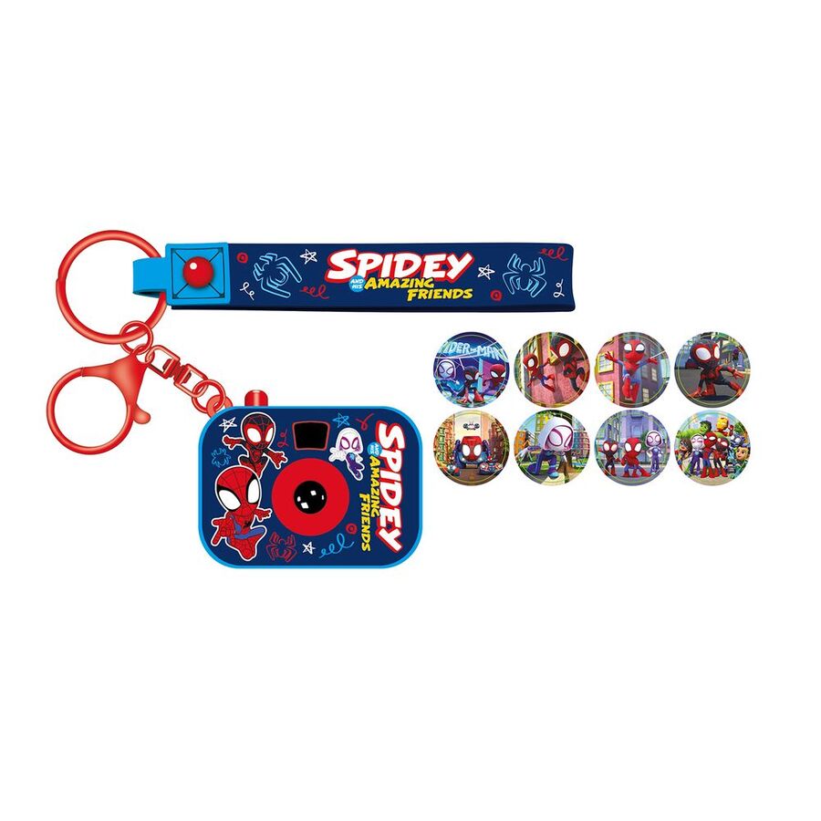 Llavero Proyector + 8 imagenes Spidey And His Amazing Friends Marvel