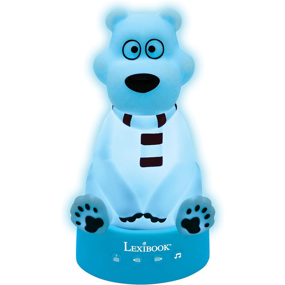 Oso 3D Luz nocturna contandor de historias
