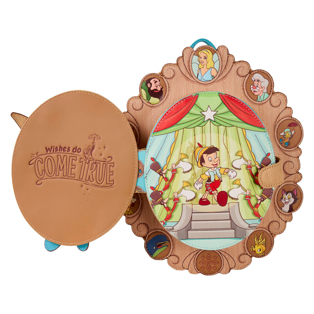Mochila Cameo Pinocho Disney Loungefly 28cm