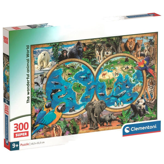 Puzzle super El maravilloso Mundo Animal 300pzs