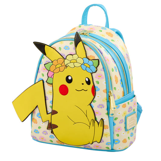 Mochila Floral Pikachu Pokemon Loungefly