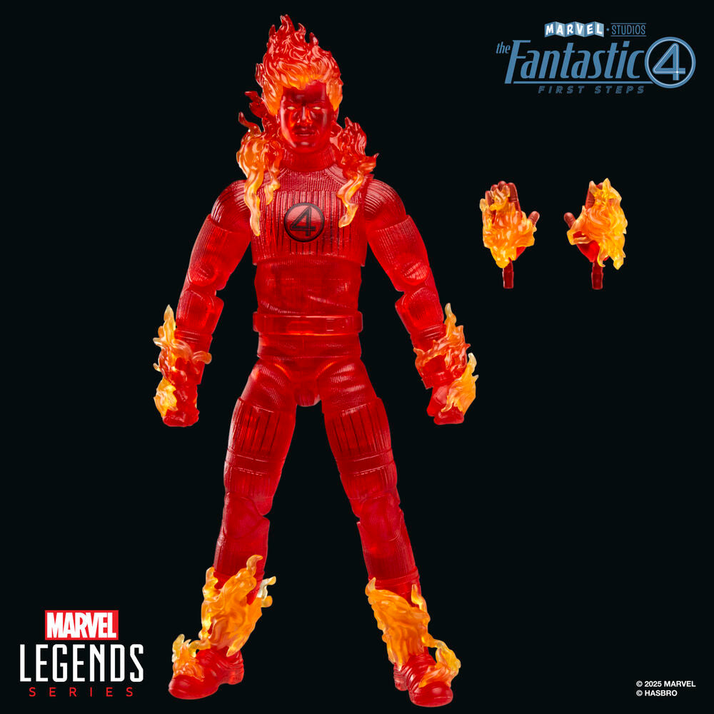 Figura Antorcha Humana Los 4 Fantasticos Marvel 15cm