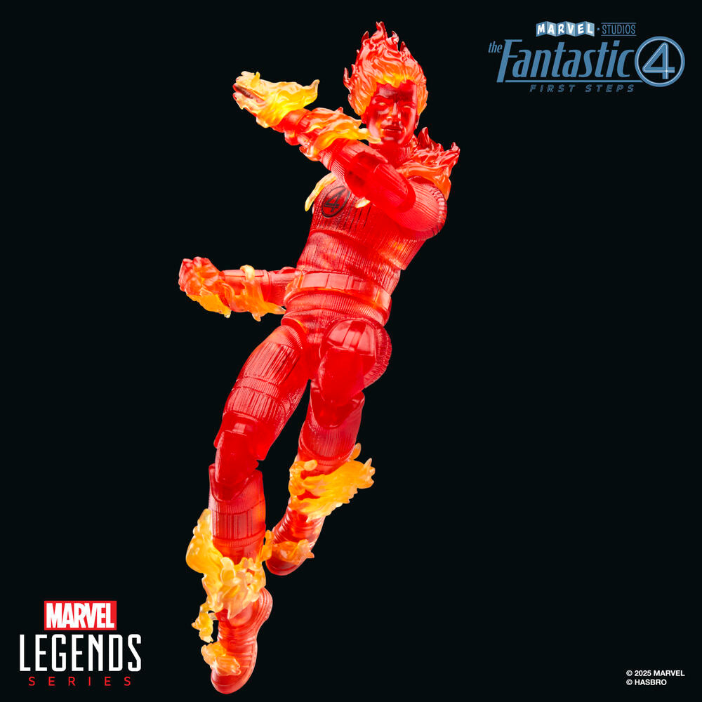 Figura Antorcha Humana Los 4 Fantasticos Marvel 15cm