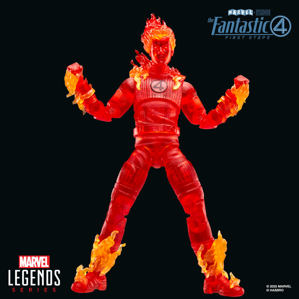 Figura Antorcha Humana Los 4 Fantasticos Marvel 15cm