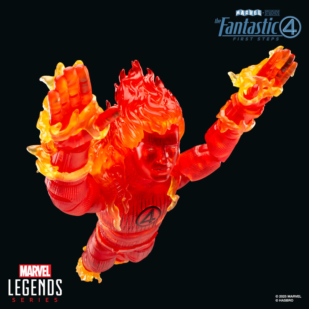 Figura Antorcha Humana Los 4 Fantasticos Marvel 15cm