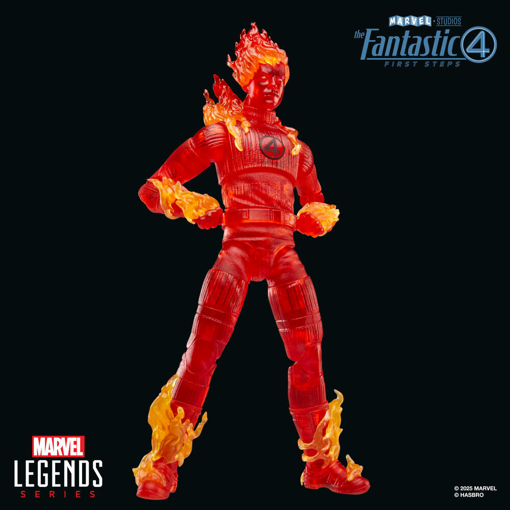 Figura Antorcha Humana Los 4 Fantasticos Marvel 15cm