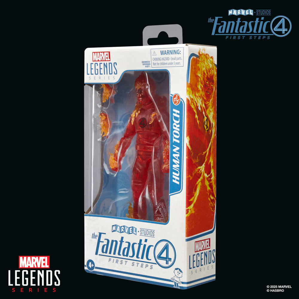 Figura Antorcha Humana Los 4 Fantasticos Marvel 15cm