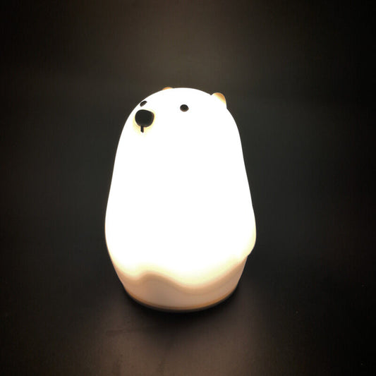 Lampara Nocturna LED cambia de color Oso Polar