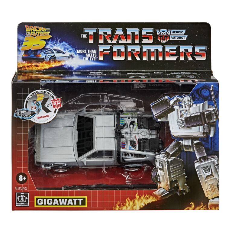 Figura Gigawatt Delorean Regreso al Futuro Transformers 14cm