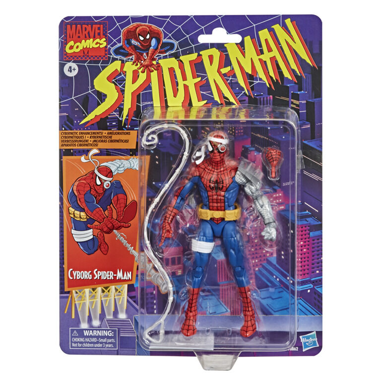 Figura Cyborg Spidernan - Spider-Man Marvel Comics 15cm