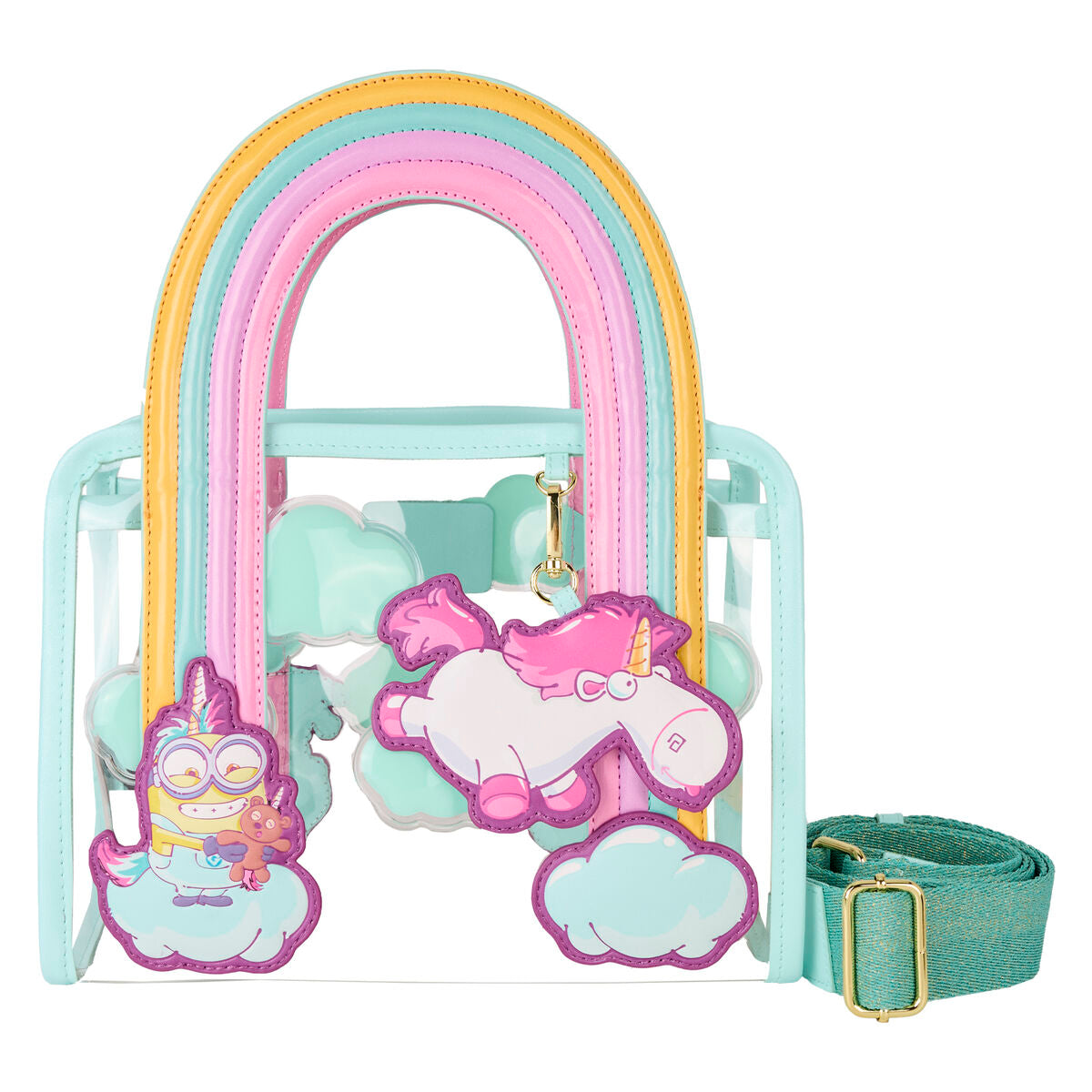 Bolso bandolera Fluffy Unicorn Minions Loungefly