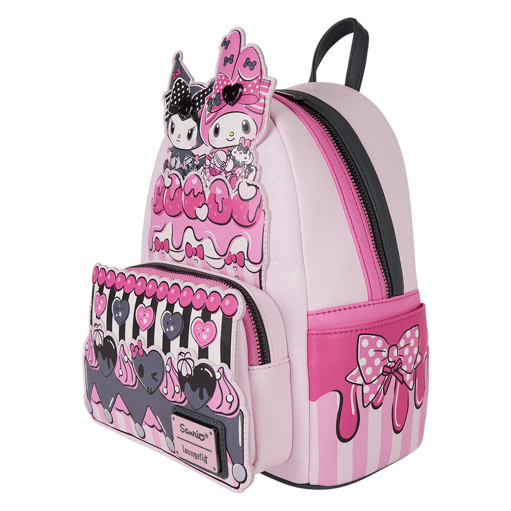 Mochila My Melody and Kuromi Sanrio Loungefly 26cm