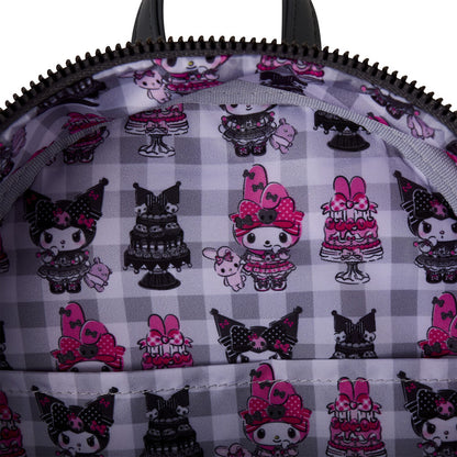 Mochila My Melody and Kuromi Sanrio Loungefly 26cm