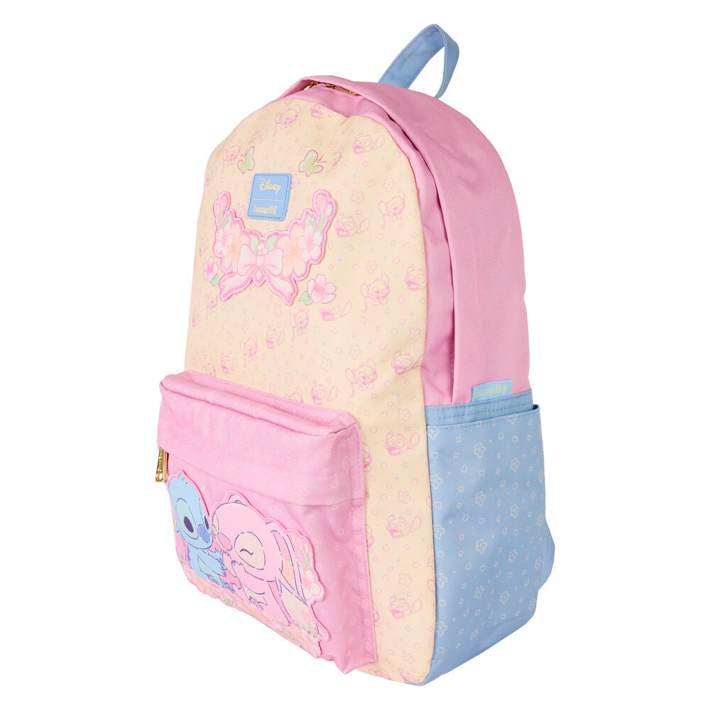 Mochila nylon Stitch & Angel Stitch Disney Loungefly 43cm