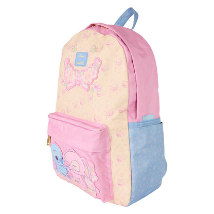 Mochila nylon Stitch & Angel Stitch Disney Loungefly 43cm