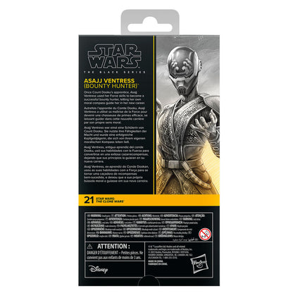 Figura Asajj Ventress Bounty Hunter Star Wars: El Ataque de los Clones 15cm