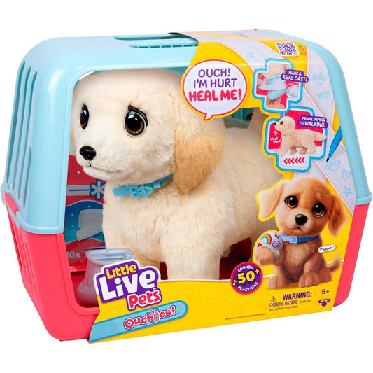 Peluche Perro Cooper The Retriever Ouchies Little Live Pets