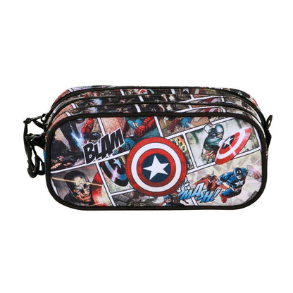 Portatodo Comic Capitan America Marvel triple