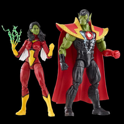 Figuras Skrull Queen & Super Skrull Beyond Earth Mightiest Los Vengadores Avengers Marvel 15cm