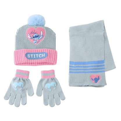 Conjunto gorro guantes bufanda Stitch Disney