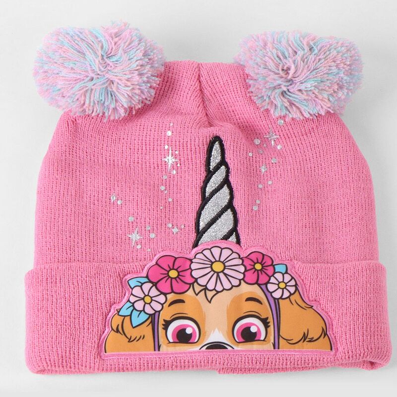 Conjunto gorro guantes bufanda Skye Patrulla Canina Paw Patrol