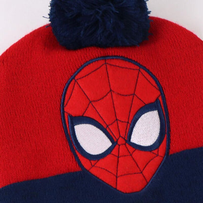 Conjunto gorro guantes bufanda cuello Spiderman Marvel