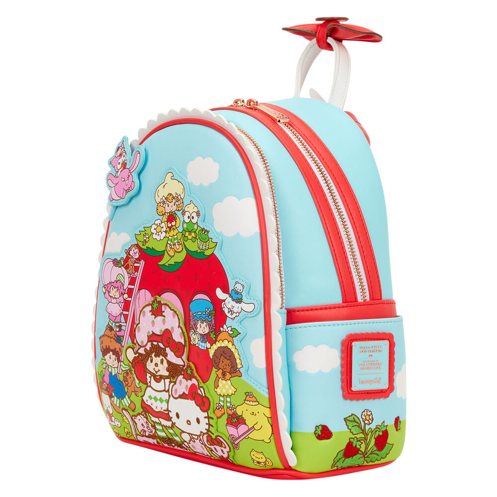 Mochila Shortcake Scented Hello Kitty & Friends x Strawberry Loungefly 26cm