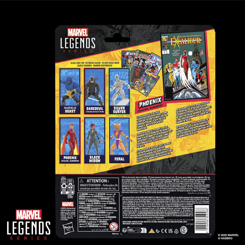 Figura Phoenix Rachel Summers Excalibur Marvel Legends Series 15cm