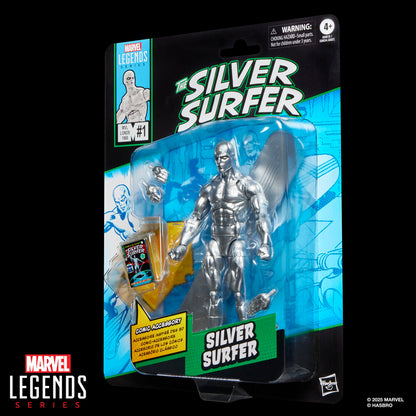 Figura Estela Plateada The Silver Surfer Marvel Legends Series 15cm