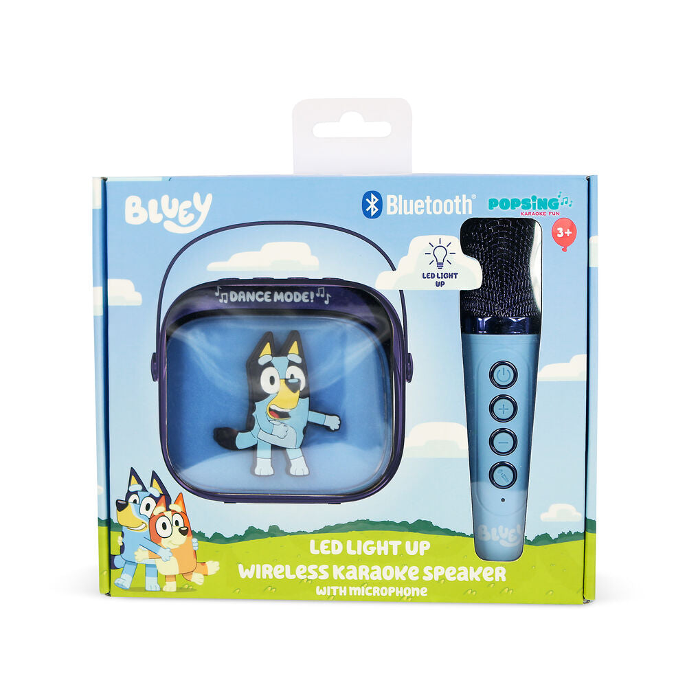 Altavoz y Micro Karaoke LED Bluey