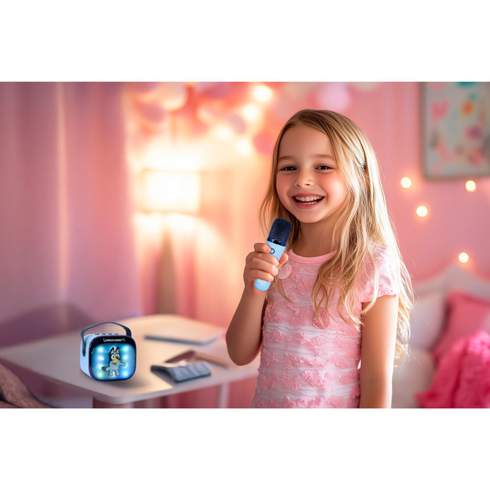 Altavoz y Micro Karaoke LED Bluey