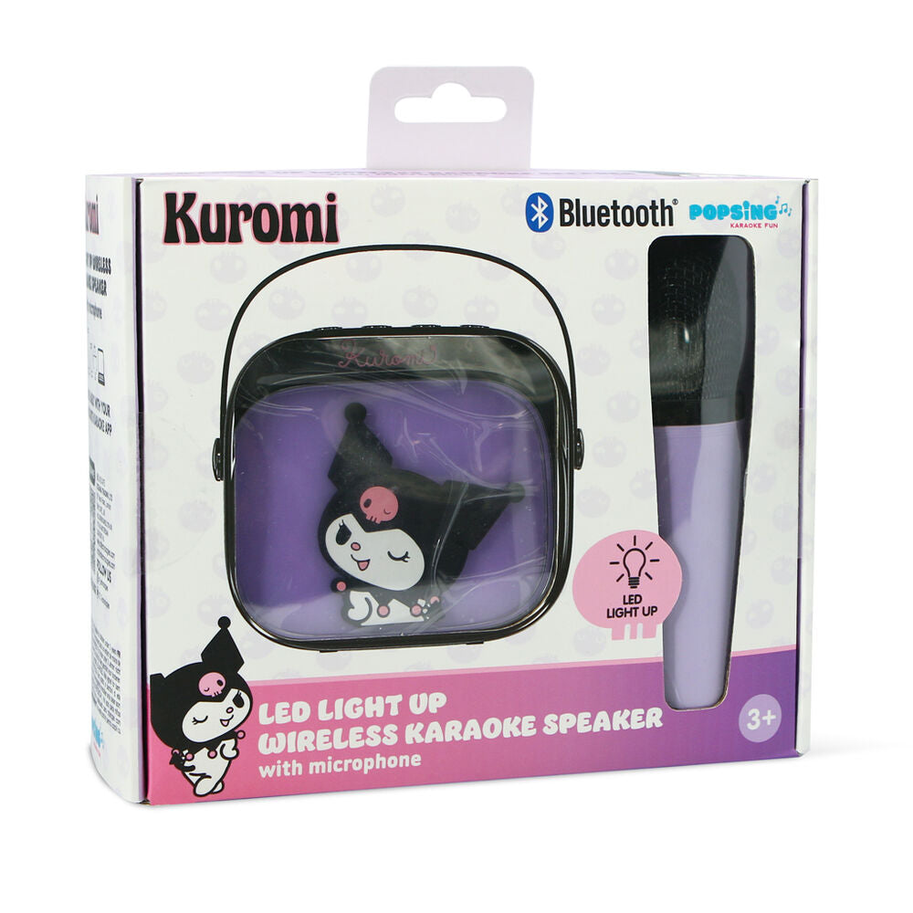 Altavoz y Micro Karaoke LED Kuromi Hello Kitty