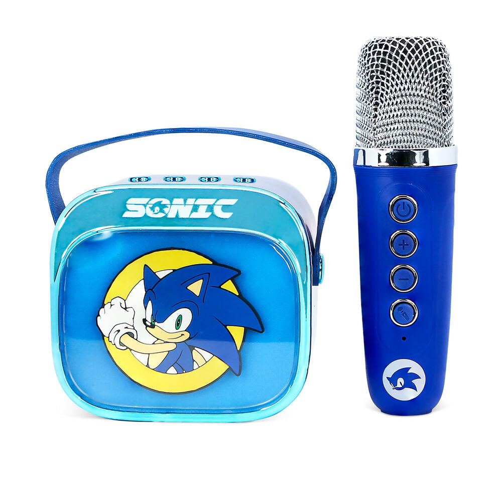 Altavoz y Micro Karaoke LED Sonic The Hedgehog