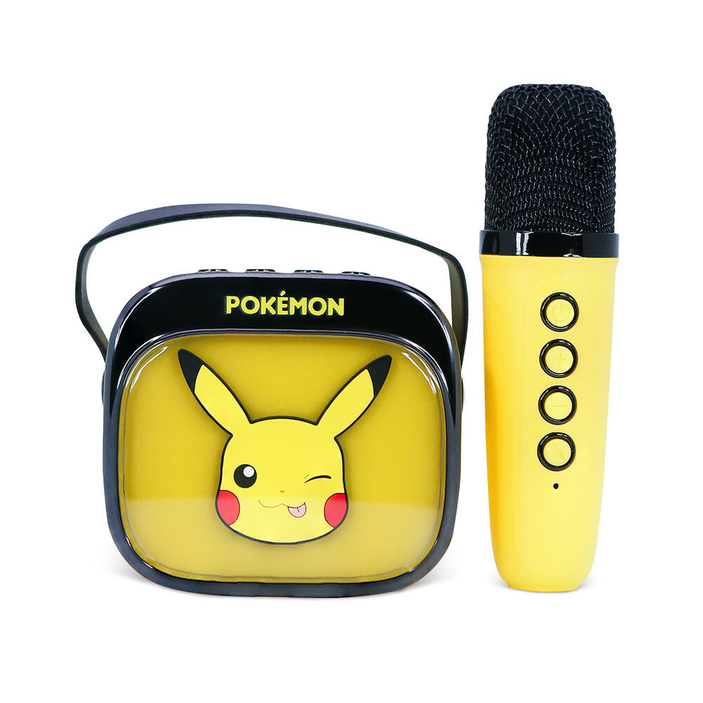 Altavoz y Micro Karaoke LED Pikachu Pokemon