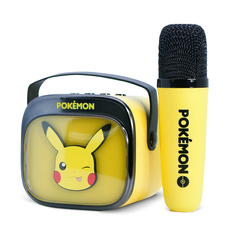 Altavoz y Micro Karaoke LED Pikachu Pokemon