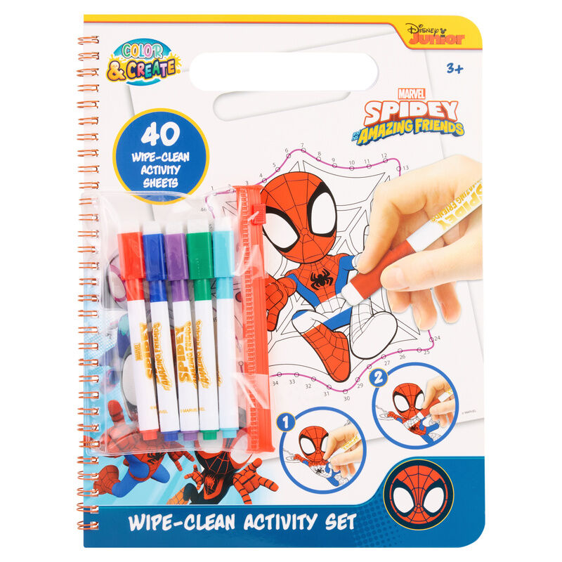 Libro magico pinta con agua Spiderman Marvel